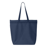 8802 Liberty Bags Recycled Zipper Tote Navy