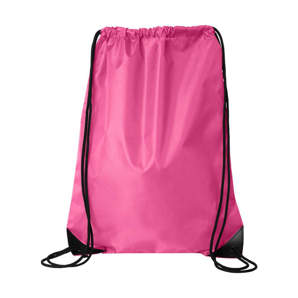 8886 Liberty Bags Value Drawstring Backpack Hot Pink