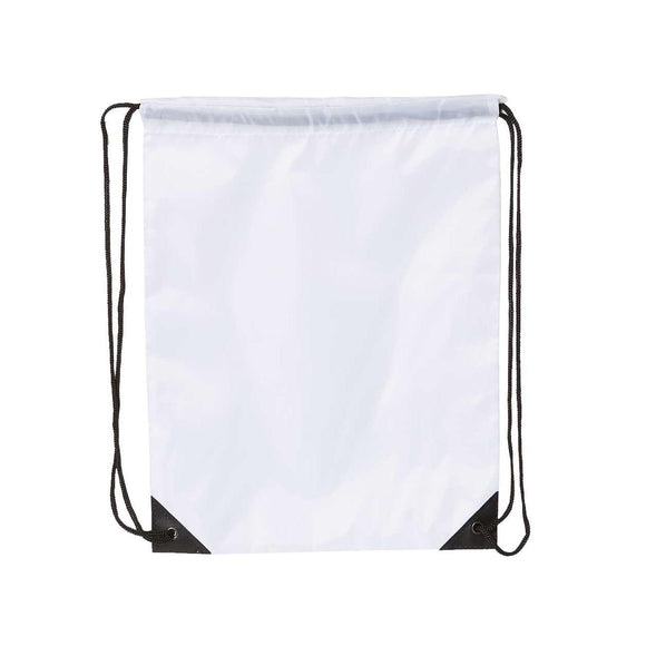 8886 Liberty Bags Value Drawstring Backpack White