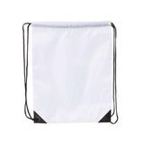 8886 Liberty Bags Value Drawstring Backpack White