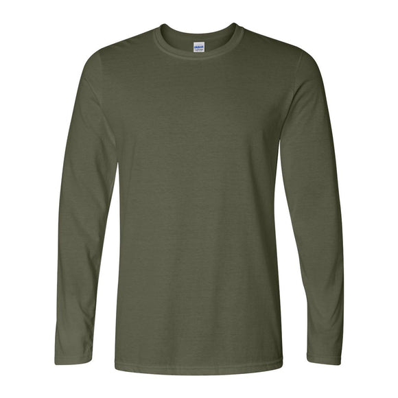 64400 Gildan Softstyle® Long Sleeve T-Shirt Military Green