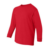 5400B Gildan Heavy Cotton™ Youth Long Sleeve T-Shirt Red