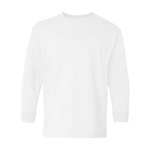 5400B Gildan Heavy Cotton™ Youth Long Sleeve T-Shirt White