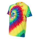 20BMS Dyenomite Youth Multi-Color Spiral Tie-Dyed T-Shirt Classic Rainbow Spiral