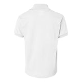 054Y Hanes Youth Ecosmart® Jersey Polo White