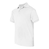 054Y Hanes Youth Ecosmart® Jersey Polo White