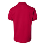 054Y Hanes Youth Ecosmart® Jersey Polo Deep Red