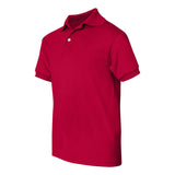 054Y Hanes Youth Ecosmart® Jersey Polo Deep Red