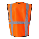 1191-1192 Kishigo Economy Mesh 6-Pocket Vest Orange