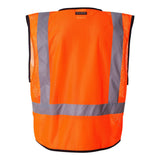 1193-1194 Kishigo Economy Single Pocket Hook & Loop Mesh Vest Orange