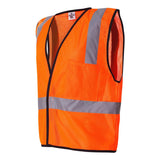 1193-1194 Kishigo Economy Single Pocket Hook & Loop Mesh Vest Orange