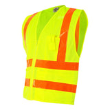 1197-1198 Kishigo Prismatic Hydrowick-Lite Multi Zipper Vest Lime