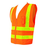 1197-1198 Kishigo Prismatic Hydrowick-Lite Multi Zipper Vest Orange