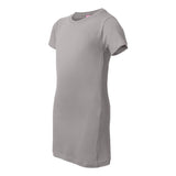 3616 LAT Women's Fitted Fine Jersey Tee Silver