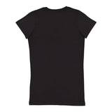 3607 LAT Junior's Fine Jersey V-Neck Tee Black