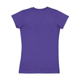 3607 LAT Junior's Fine Jersey V-Neck Tee Purple