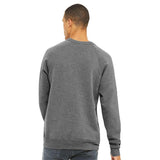 3901 BELLA + CANVAS Sponge Fleece Raglan Crewneck Sweatshirt Grey Triblend