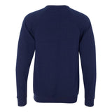 3901 BELLA + CANVAS Sponge Fleece Raglan Crewneck Sweatshirt Navy Triblend