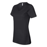 6405 BELLA + CANVAS Women’s Relaxed Jersey V-Neck Tee Black