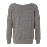 7501 BELLA + CANVAS Women’s Sponge Fleece Wide Neck Sweatshirt Grey Triblend