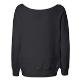 7501 BELLA + CANVAS Women’s Sponge Fleece Wide Neck Sweatshirt Solid Black Triblend