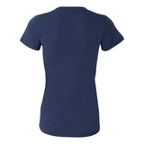 8435 BELLA + CANVAS Women’s Triblend Deep V-Neck Tee Navy Triblend