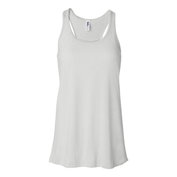 8800 BELLA + CANVAS Women's Flowy Racerback Tank White