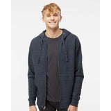 SS4500Z Independent Trading Co. Midweight Full-Zip Hooded Sweatshirt Classic Navy Heather