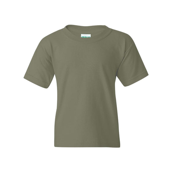 5000B Gildan Heavy Cotton™ Youth T-Shirt Military Green