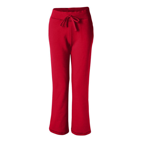 18400FL Gildan Heavy Blend™ Women’s Open-Bottom Sweatpants Red