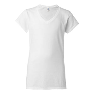 64V00L Gildan Softstyle® Women’s V-Neck T-Shirt White