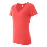 392 Anvil Women's Featherweight V-Neck T-Shirt Coral