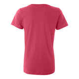 392 Anvil Women's Featherweight V-Neck T-Shirt Raspberry