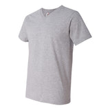 982 Anvil Lightweight V-Neck T-Shirt Heather Grey