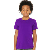 3001Y BELLA + CANVAS Youth Jersey Tee Team Purple