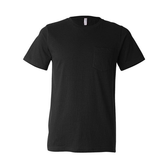 3021 BELLA + CANVAS Jersey Pocket Tee Black