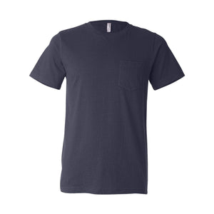 3021 BELLA + CANVAS Jersey Pocket Tee Navy