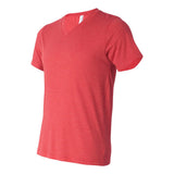 3415 BELLA + CANVAS Triblend V-Neck Short Sleeve Tee Red Triblend