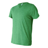 3415 BELLA + CANVAS Triblend V-Neck Short Sleeve Tee Green Triblend