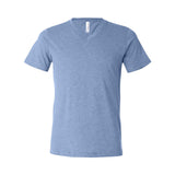 3415 BELLA + CANVAS Triblend V-Neck Short Sleeve Tee Blue Triblend