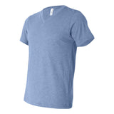 3415 BELLA + CANVAS Triblend V-Neck Short Sleeve Tee Blue Triblend