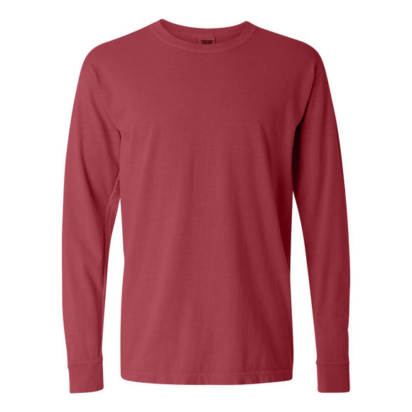 6014 Comfort Colors Garment-Dyed Heavyweight Long Sleeve T-Shirt Crimson