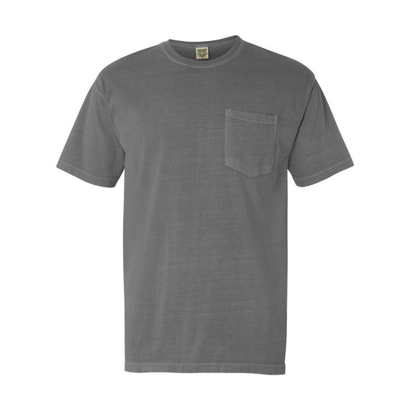 6030 Comfort Colors Garment-Dyed Heavyweight Pocket T-Shirt Grey