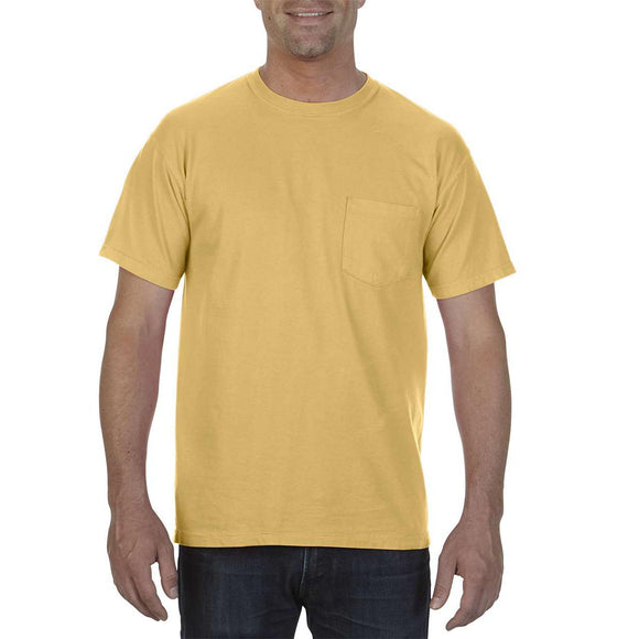 6030 Comfort Colors Garment-Dyed Heavyweight Pocket T-Shirt Mustard