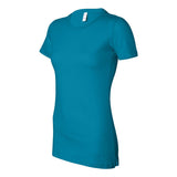 6004 BELLA + CANVAS Women's Slim Fit Tee Aqua