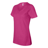 6405 BELLA + CANVAS Women’s Relaxed Jersey V-Neck Tee Berry