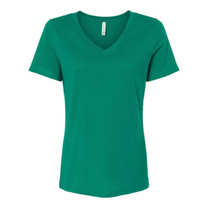 6405 BELLA + CANVAS Women’s Relaxed Jersey V-Neck Tee Kelly