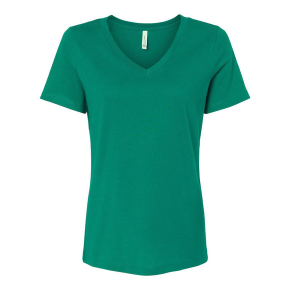 6405 BELLA + CANVAS Women’s Relaxed Jersey V-Neck Tee Kelly