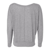 8850 BELLA + CANVAS Women’s Flowy Off Shoulder Long Sleeve Tee Athletic Heather