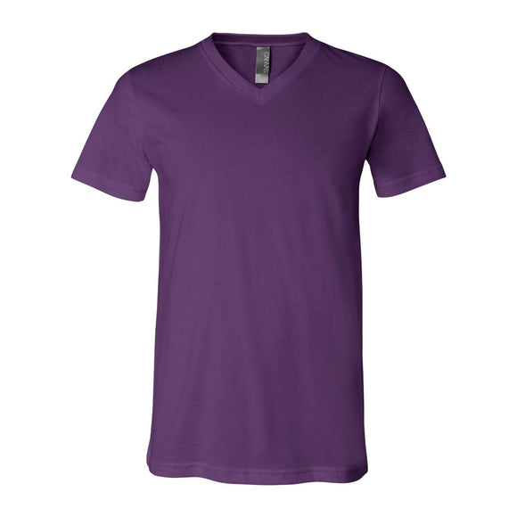 3005 BELLA + CANVAS Jersey V-Neck Tee Team Purple